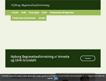 Tablet Screenshot of nyborgbegravelsesforretning.dk